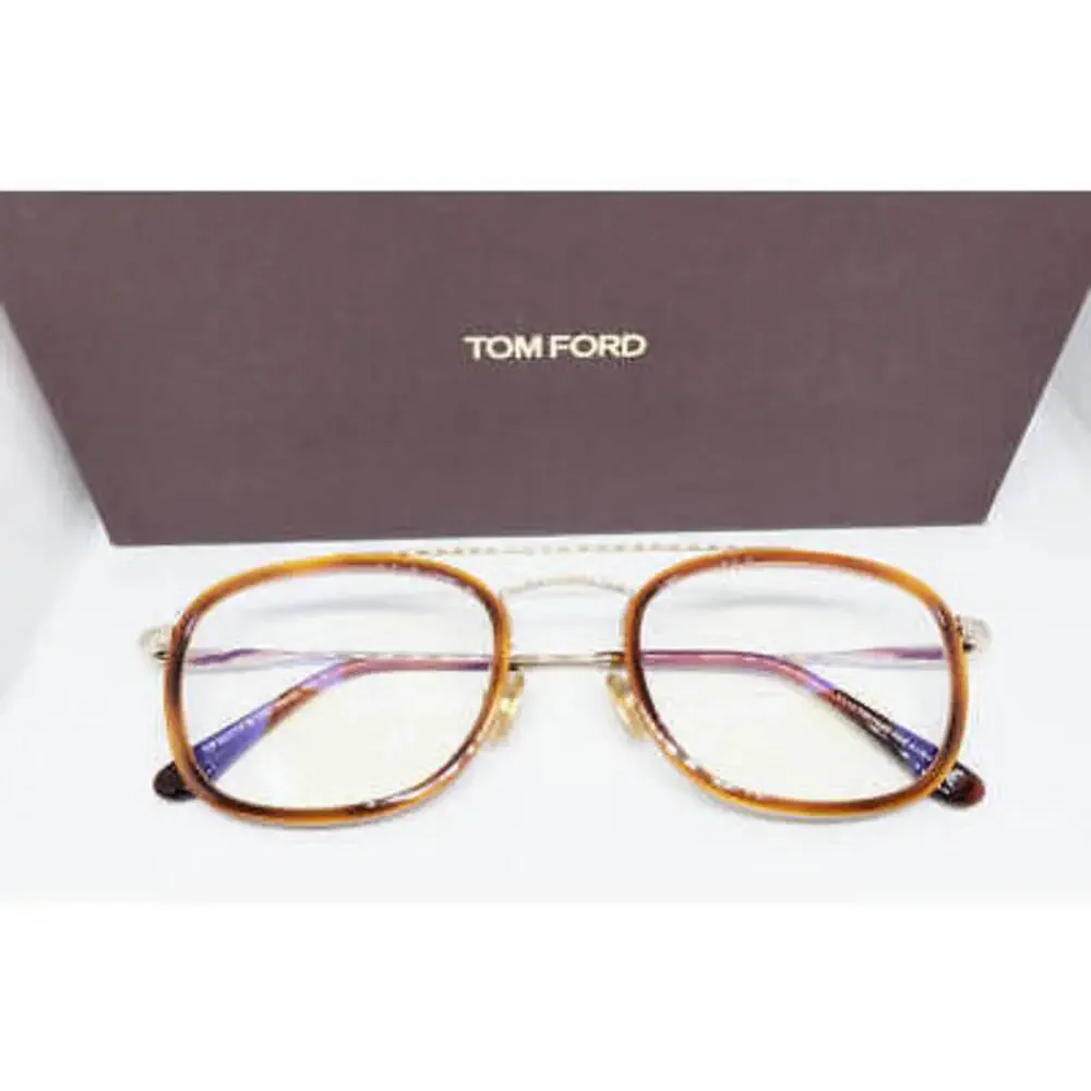 NWT Tom Ford FT5677F Havana Gold 52mm Eyeglasses